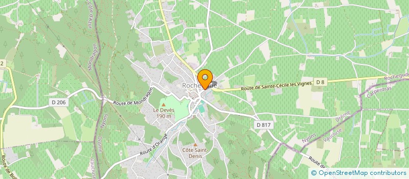 localisation de l'entreprise L'OUSTAU  ROCHEGUDE