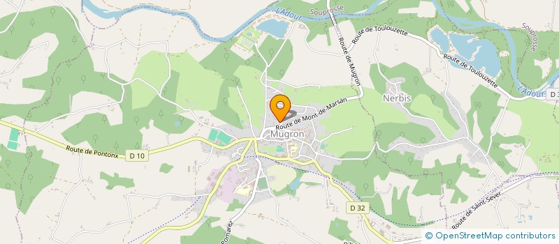 localisation de l'entreprise L'OUSTAU  MUGRON