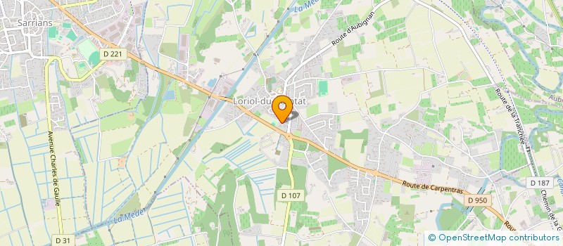 localisation de l'entreprise L'OUSTAU  LORIOL-DU-COMTAT