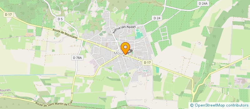 localisation de l'entreprise L'OUSTAU DES CANARDS  MOURIES