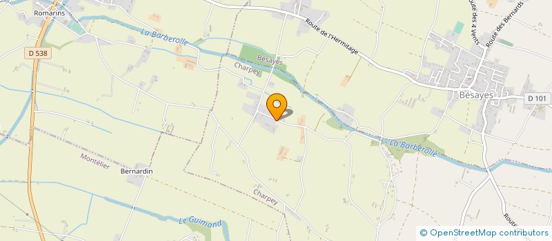 localisation de l'entreprise L'OUSTAU DES PITCHOUNES  CHARPEY