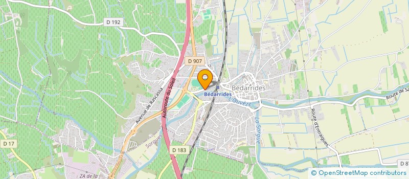 localisation de l'entreprise L'OUSTAU LA PLACO  BEDARRIDES