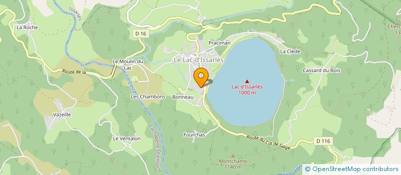 localisation de l'entreprise L'OUSTAU NOU  LE LAC-D'ISSARLES