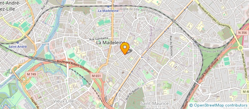 localisation de l'entreprise L'OUTIL COMMUN à LA MADELEINE