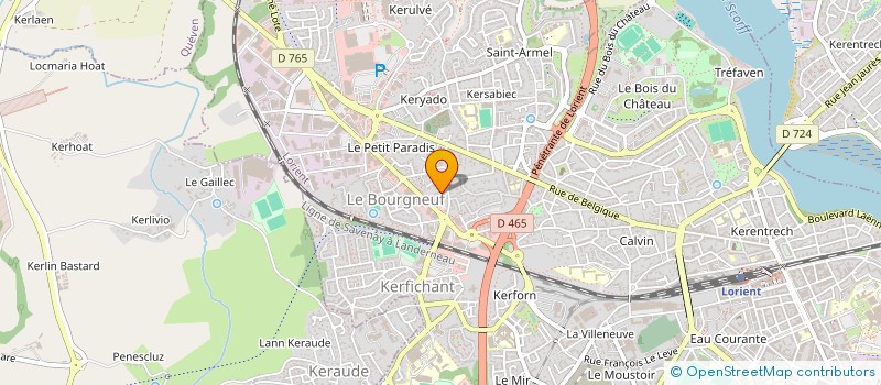 localisation de l'entreprise L'OUTIL EN MAIN BRO AN ORIANT  QUEVEN