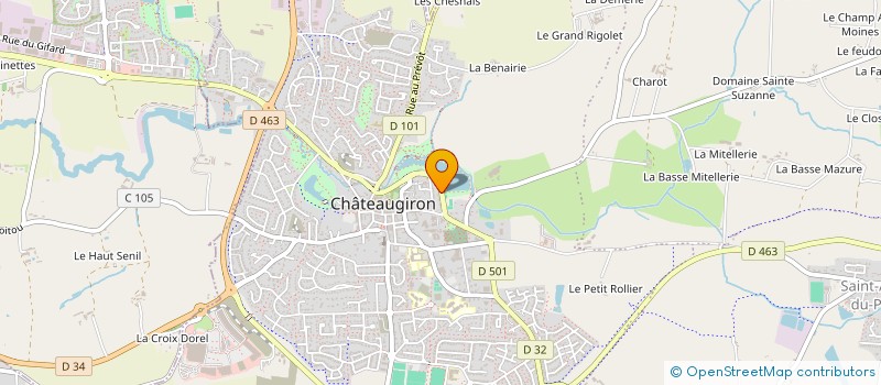 localisation de l'entreprise L'OUTIL EN MAIN CASTELGIRONNAIS  CHATEAUGIRON