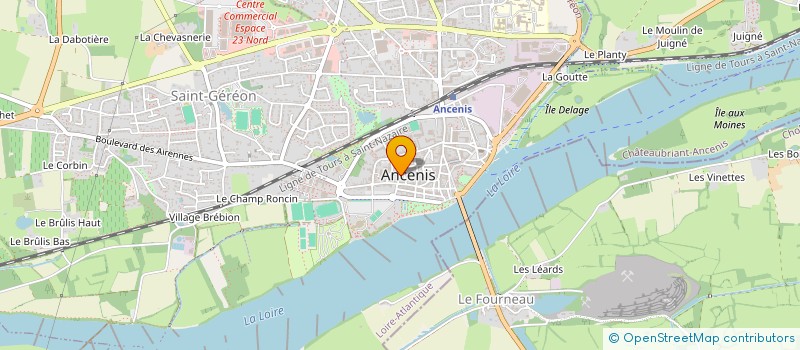 localisation de l'entreprise L'OUTIL EN MAIN D'ANCENIS  ANCENIS-SAINT-GEREON