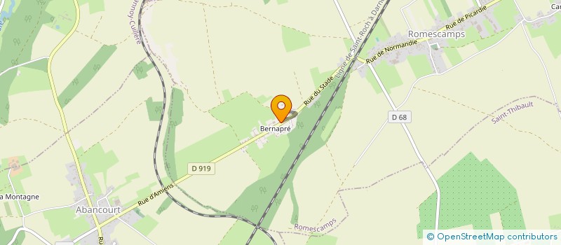 localisation de l'entreprise L OUTIL EN MAIN DE LA PICARDIE VERTE DE ROMESCAMPS ET SON CANTON  ROMESCAMPS