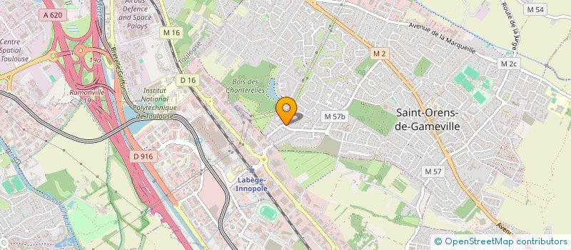 localisation de l'entreprise L'OUTIL EN MAIN DE SAINT-ORENS DE GAMEVILLE  SAINT-ORENS-DE-GAMEVILLE