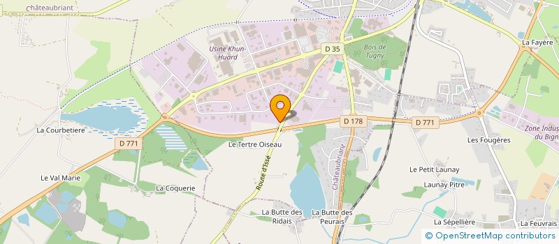 localisation de l'entreprise L'OUTIL EN MAIN DU CASTELBRIANTAIS  CHATEAUBRIANT