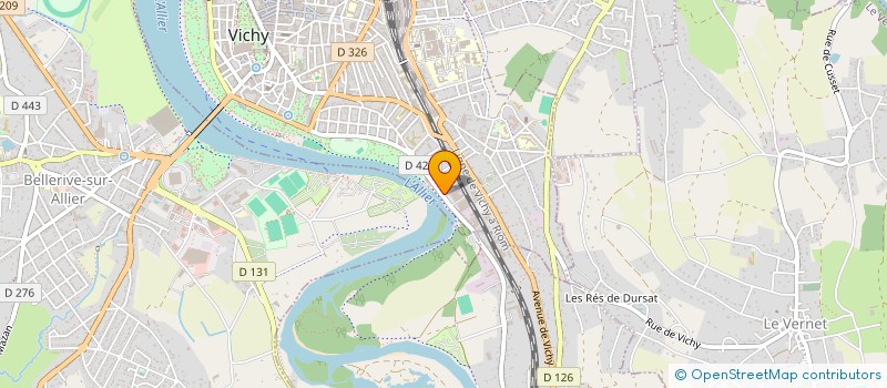 localisation de l'entreprise L'OUTIL EN MAIN DU VAL D'ALLIER à VICHY