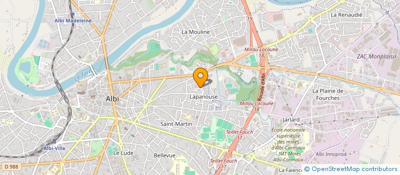 localisation de l'entreprise L'OUTIL EN MAIN EN ALBIGEOIS à ALBI