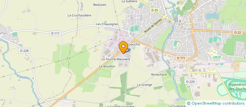 localisation de l'entreprise L'OUTIL EN MAIN EN PAYS DE CRAON  CRAON