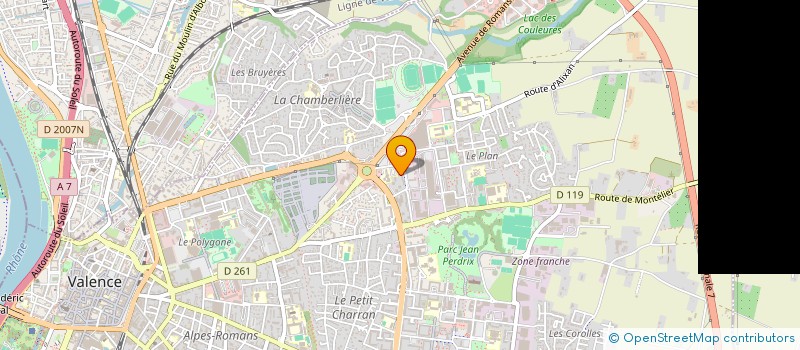 localisation de l'entreprise L'OUVERTURE à VALENCE