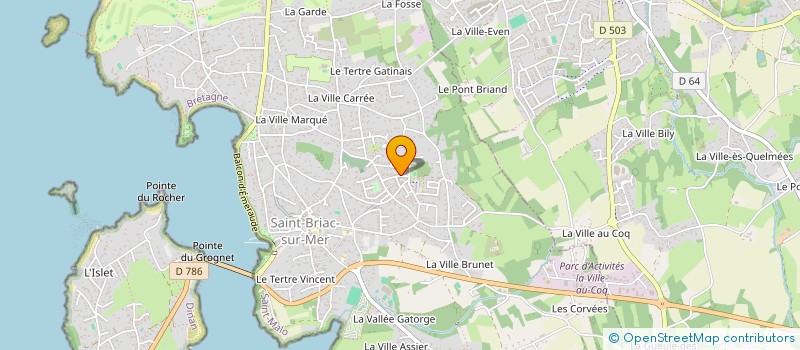 localisation de l'entreprise L'OUVRE BOITES ASSO CULTURELLE  SAINT-BRIAC-SUR-MER