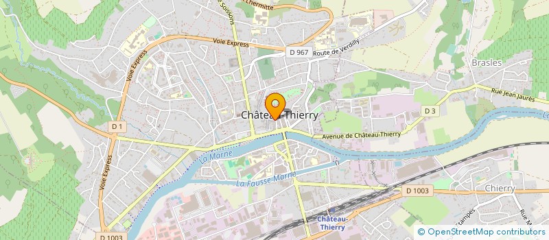 localisation de l'entreprise L'OUVREE à CHATEAU-THIERRY