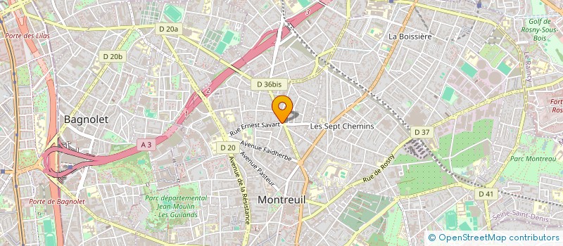 localisation de l'entreprise L'OUVREUR à MONTREUIL