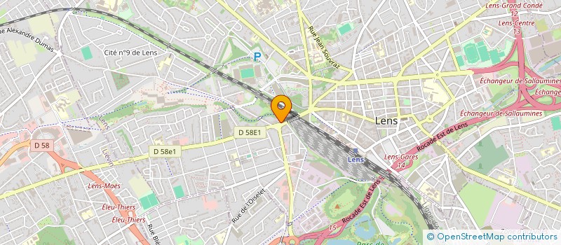 localisation de l'entreprise L OUVRIERE à LENS