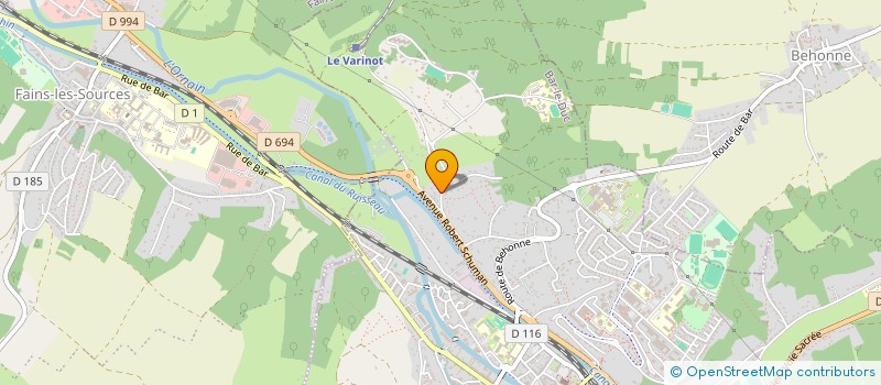 localisation de l'entreprise L'OVAL  BAR-LE-DUC