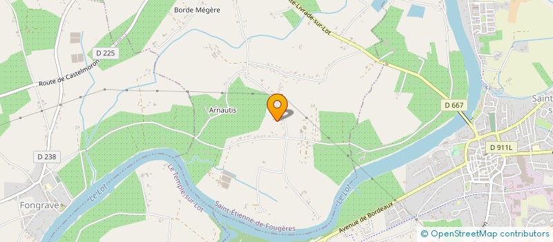 localisation de l'entreprise L'OVALE  SAINT-ETIENNE-DE-FOUGERES