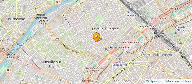 localisation de l'entreprise L'OVALE DESIGN à LEVALLOIS-PERRET