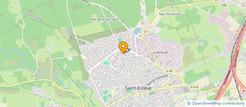 localisation de l'entreprise L'OVALIE  SAINT-ESTEVE