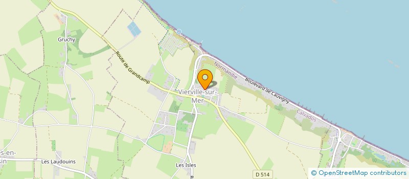 localisation de l'entreprise L'OVERGNANDE  VIERVILLE-SUR-MER