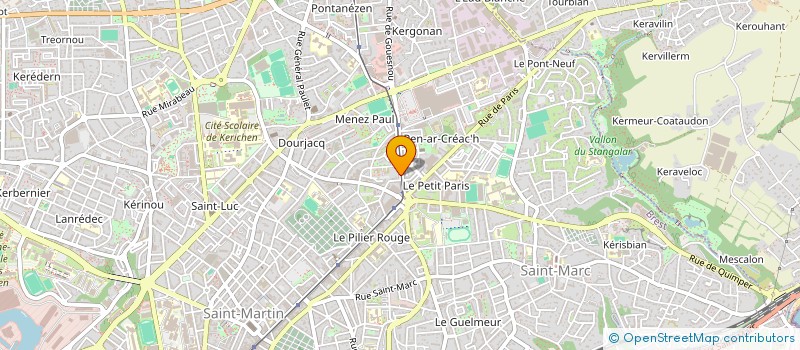 localisation de l'entreprise L'OXALIS D'IROISE à BREST