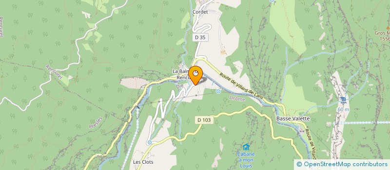 localisation de l'entreprise L'OXALYS  SAINT-JULIEN-EN-VERCORS