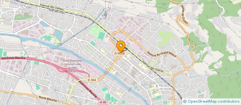 localisation de l'entreprise L'OXYGEN  CLUSES