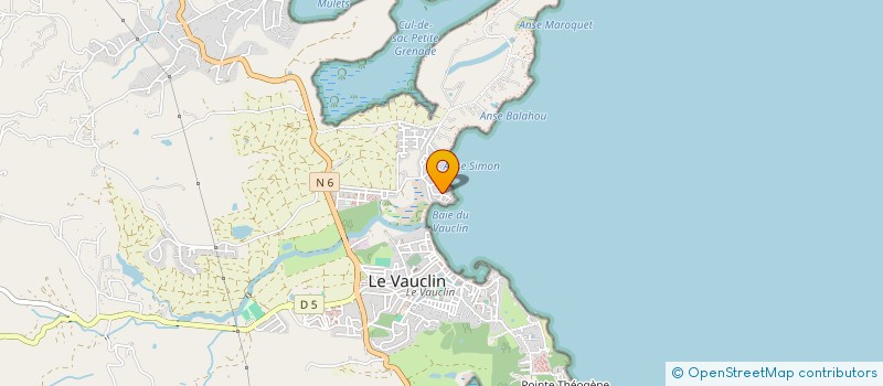 localisation de l'entreprise L' OXYGENE à LE VAUCLIN
