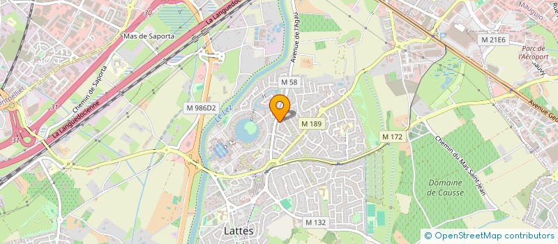 localisation de l'entreprise L OXYJEUNE à LATTES