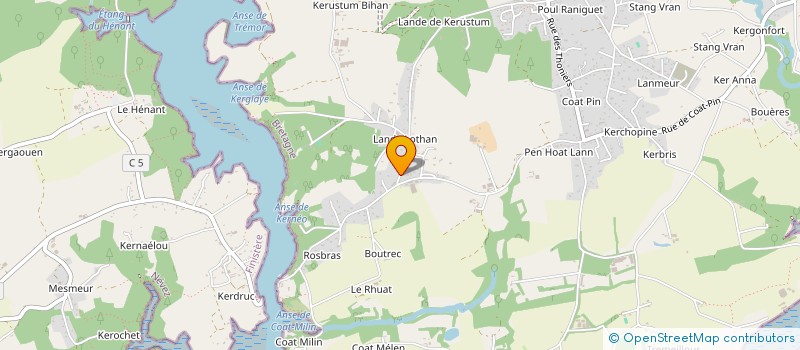 localisation de l'entreprise L'OZ PRODUCTION  RIEC-SUR-BELON