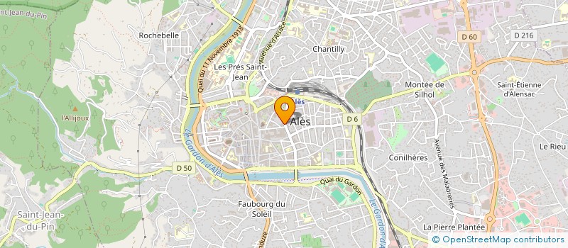 localisation de l'entreprise L P  ALES