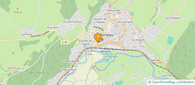 localisation de l'entreprise L.P.  MORTEAU