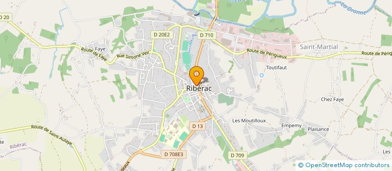 localisation de l'entreprise L.P. à RIBERAC