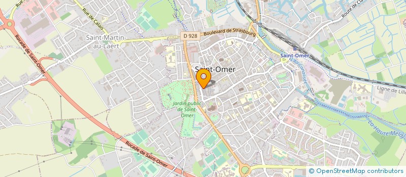 localisation de l'entreprise L.P à SAINT-OMER
