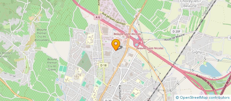 localisation de l'entreprise L P 5 à BEAUNE
