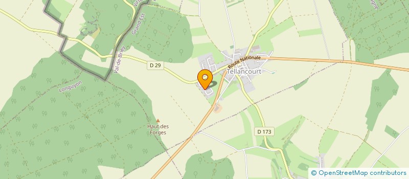 localisation de l'entreprise L & P  TELLANCOURT