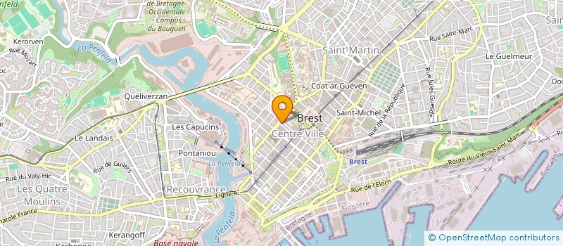 localisation de l'entreprise L.P. à BREST