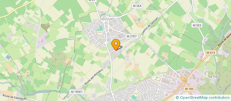 localisation de l'entreprise L.P  SAUSSAN