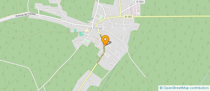 localisation de l'entreprise L&P à LE PORGE