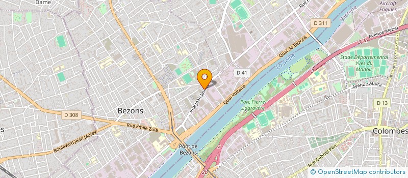 localisation de l'entreprise L.P à BEZONS