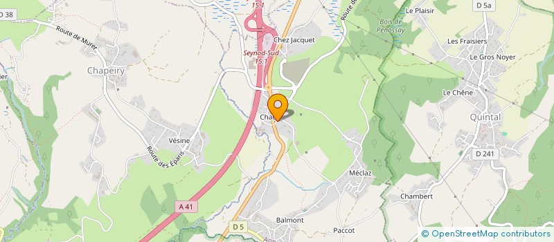 localisation de l'entreprise L.P.A. à ANNECY