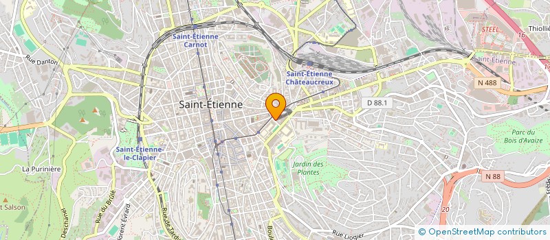localisation de l'entreprise L.P.A.R. à SAINT-ETIENNE
