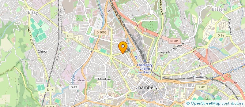 localisation de l'entreprise L.P ALPES à CHAMBERY