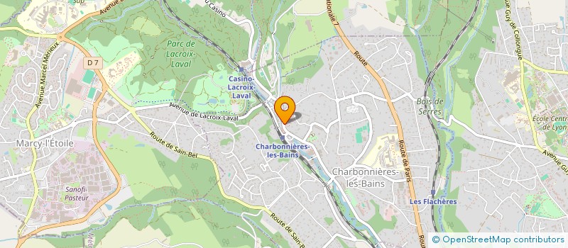 localisation de l'entreprise L P B à CHARBONNIERES-LES-BAINS