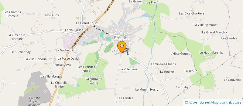 localisation de l'entreprise L.P BRETAGNE à BREHAND