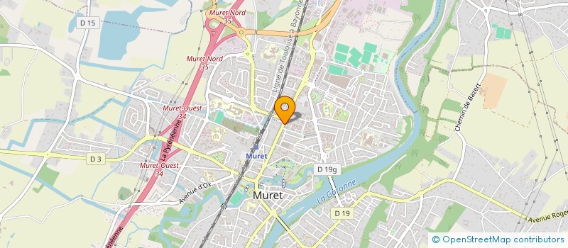 localisation de l'entreprise L.P.C.  MURET