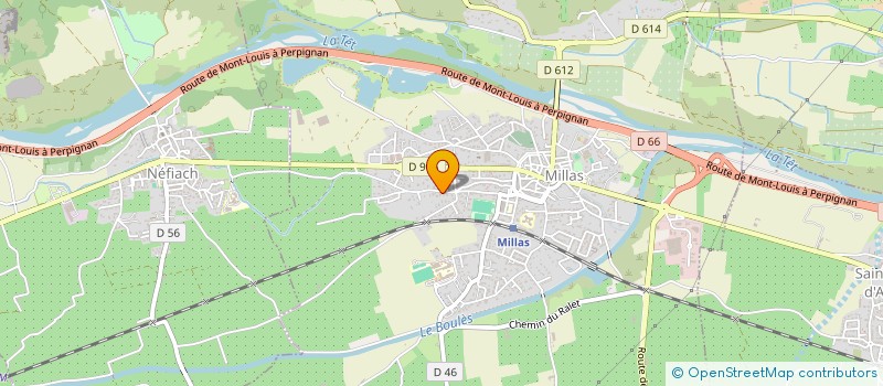 localisation de l'entreprise L.P.C.  MILLAS